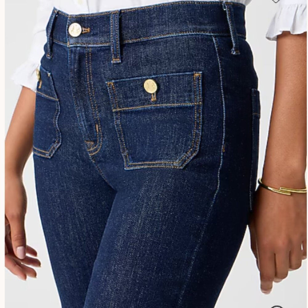 J Crew Slim wide-leg sailor jean in all-day stretch - NWT Size 28 - Picture 2 of 6
